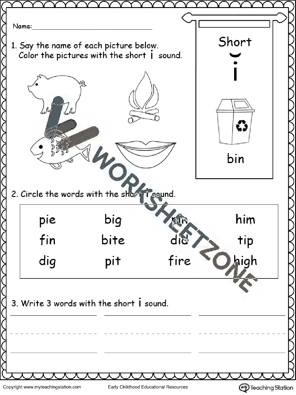 Short I words - Page 1