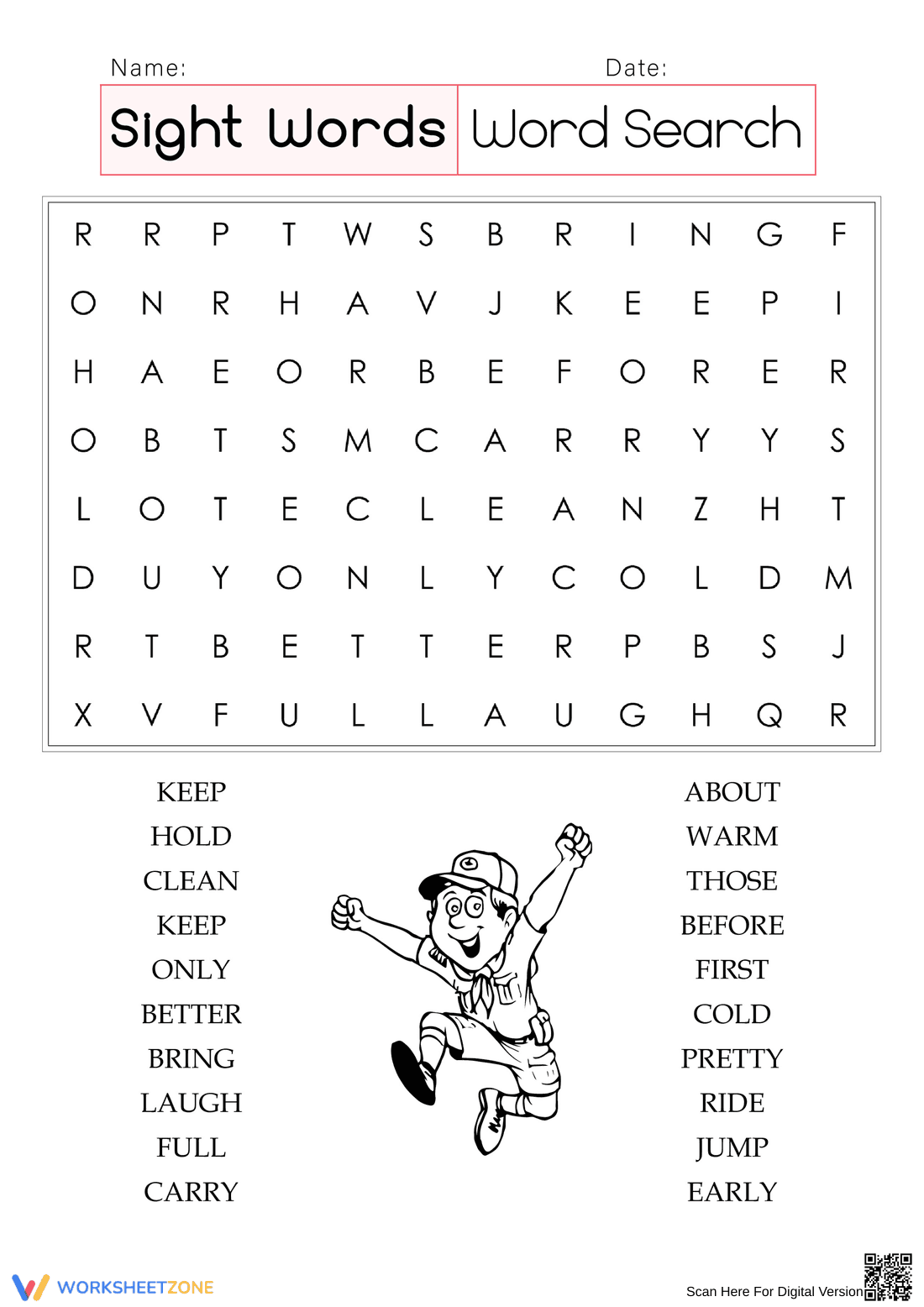Printable Sight Words Word Search | Grade 3 ELA - Page 1