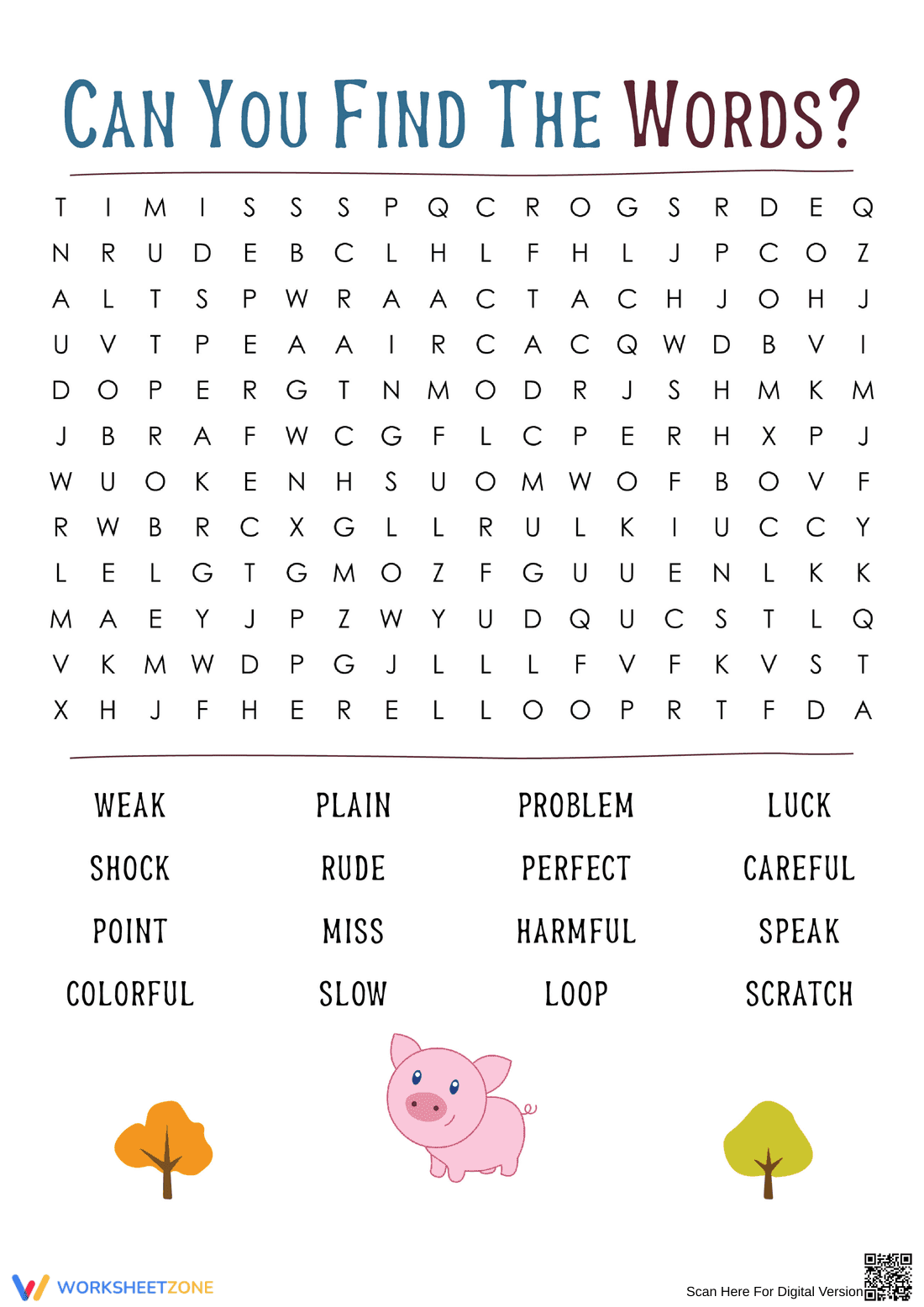 Grade 3 Vocabulary — Printable No-Prep Worksheet - Page 1
