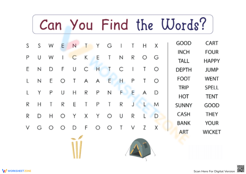 Vocabulary Building Word Search - Page 1