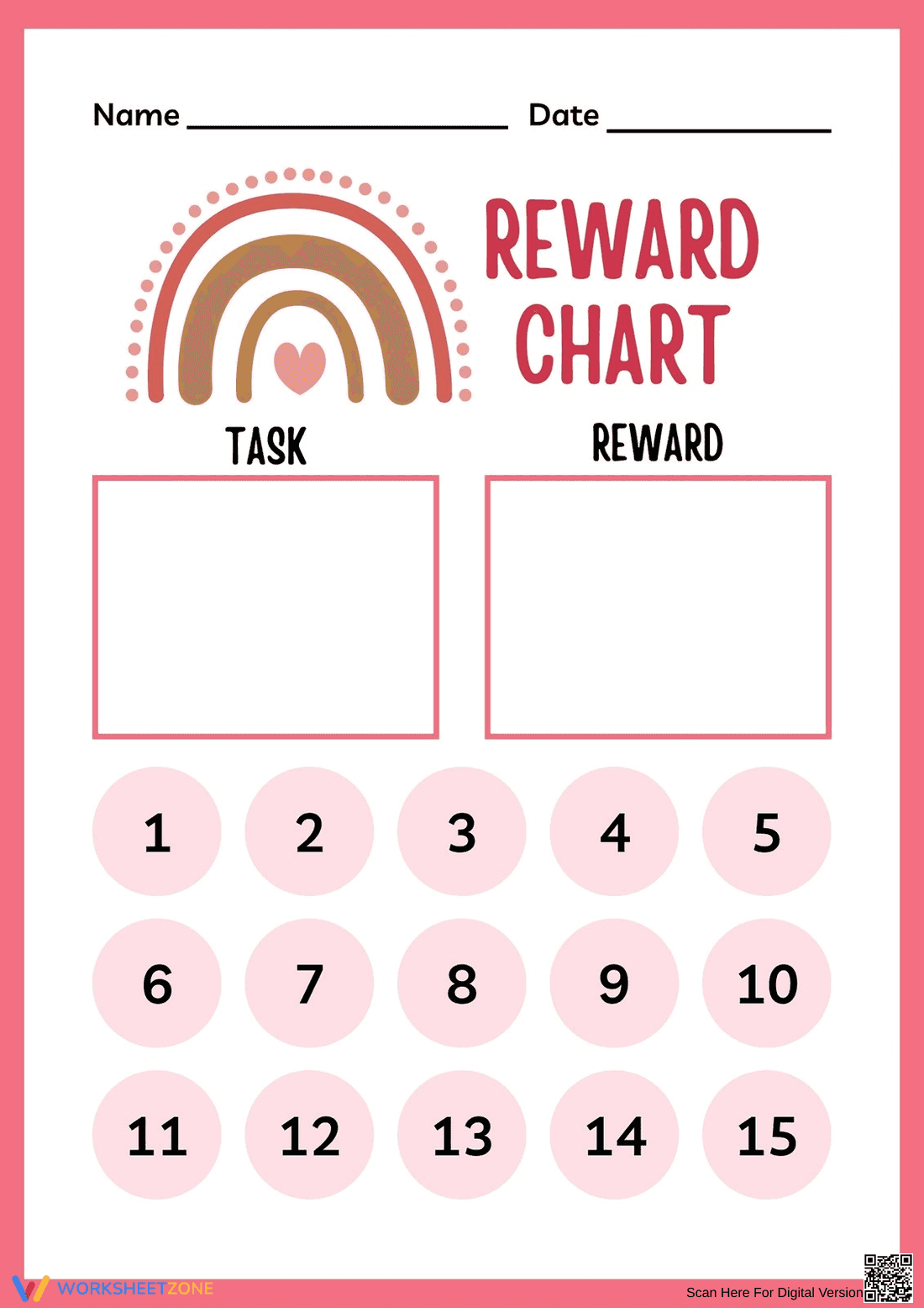 Kid's Reward Chart Printable | Essential Behavior Tool - Page 1