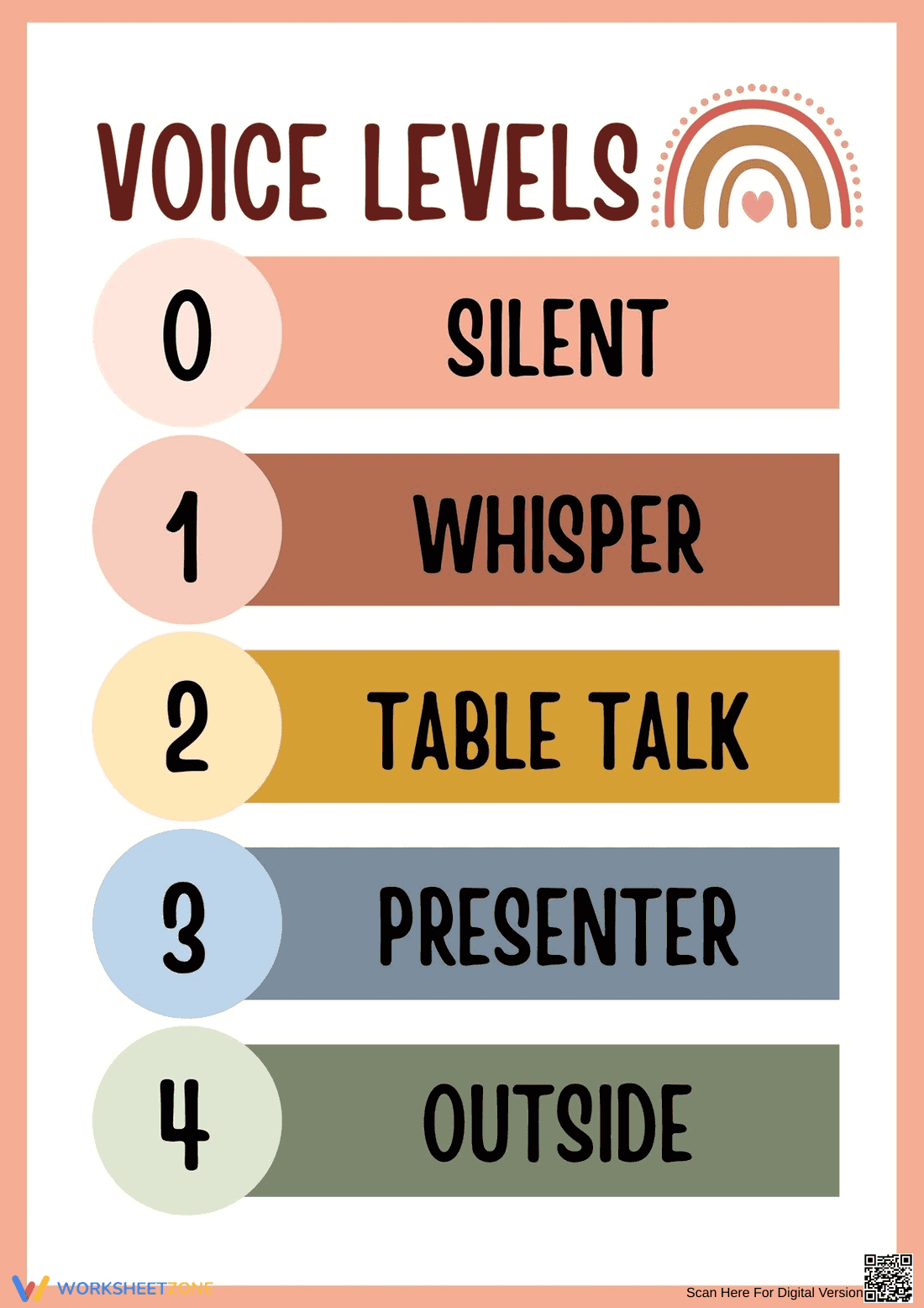 Voice Level Display: Back to School Decor - Page 1