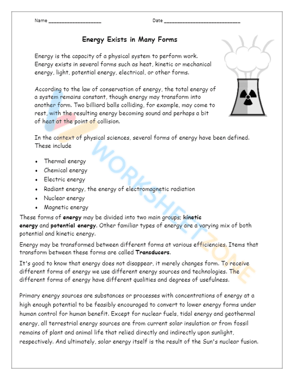 Interactive 4th Grade Science Worksheet - Page 1
