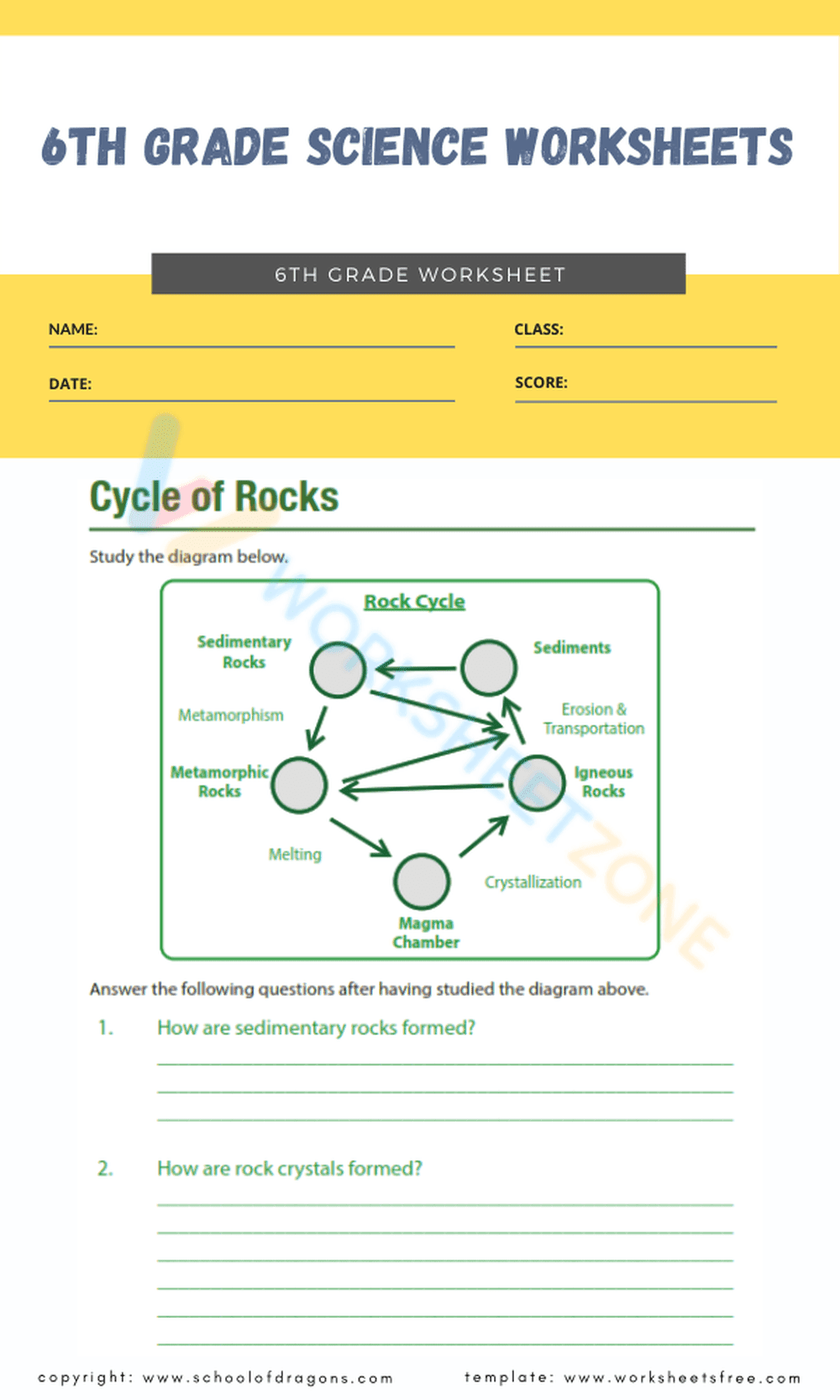 6th grade science 2 - Page 1