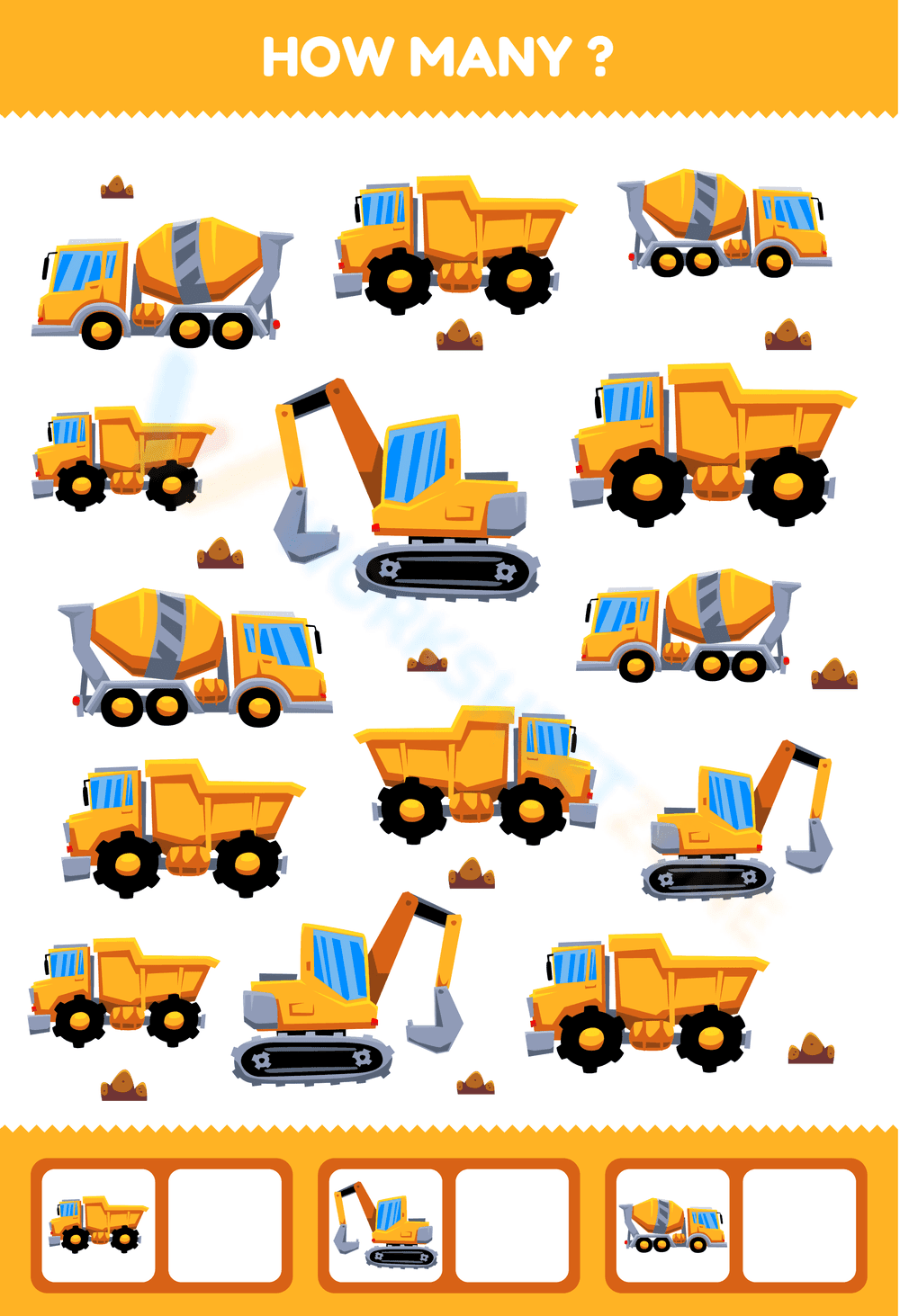 Grade K Counting — Printable No-Prep Worksheet - Page 1