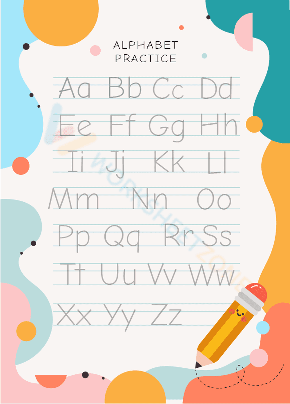 Alphabet Tracing Worksheet | Essential Grade K Practice - Page 1