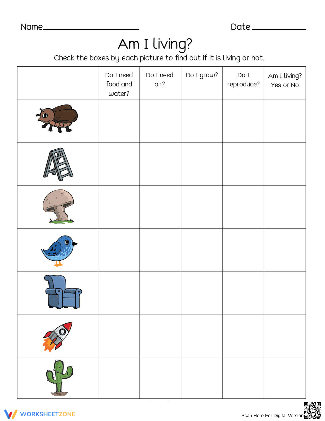 Understanding Living and Non-Living Things - Page 1