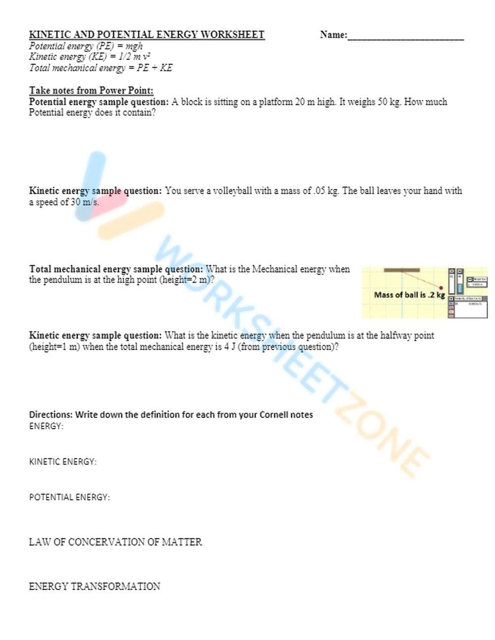 Understanding Energy Types - Page 1