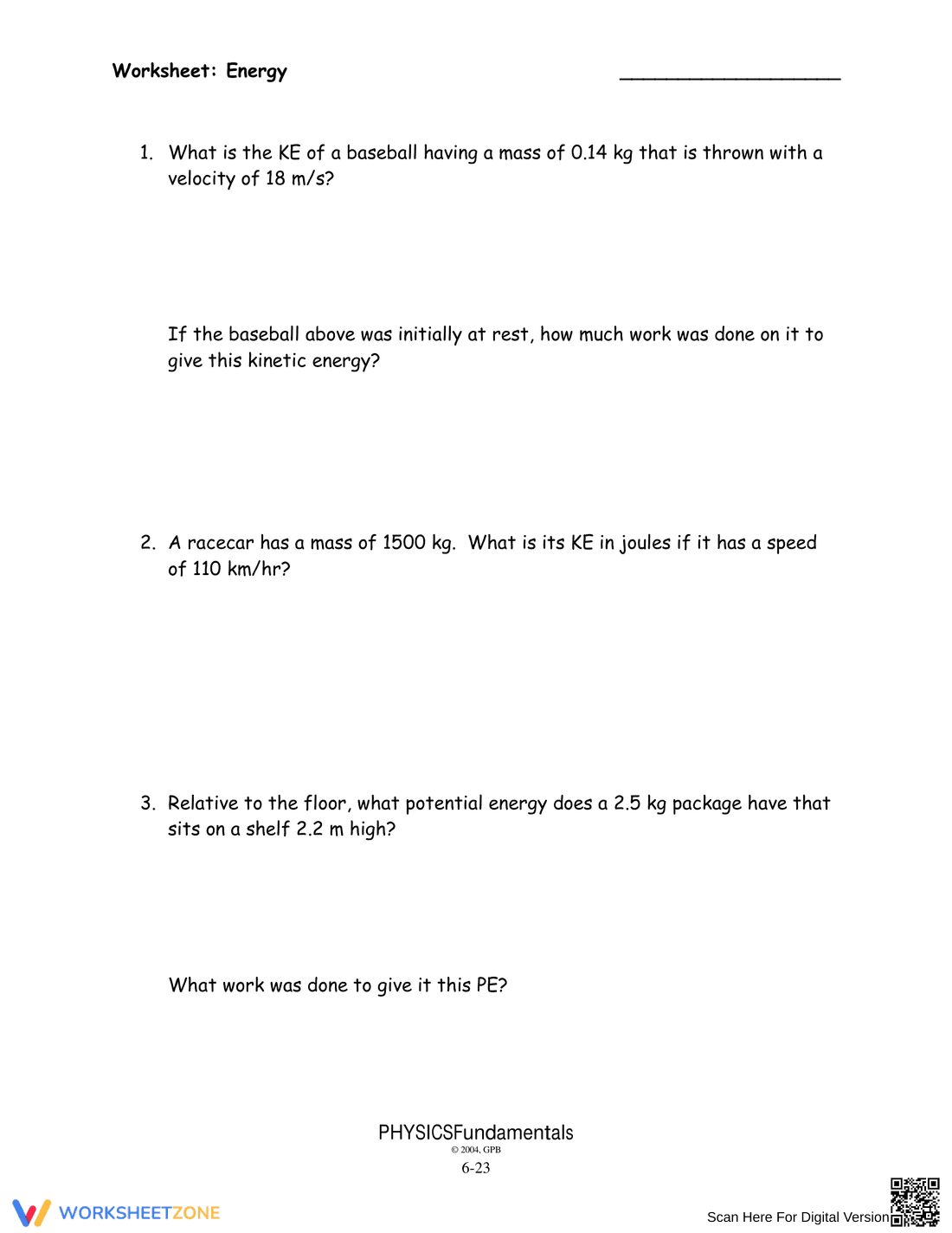 Applying Conservation of Energy in Mechanics - Page 1