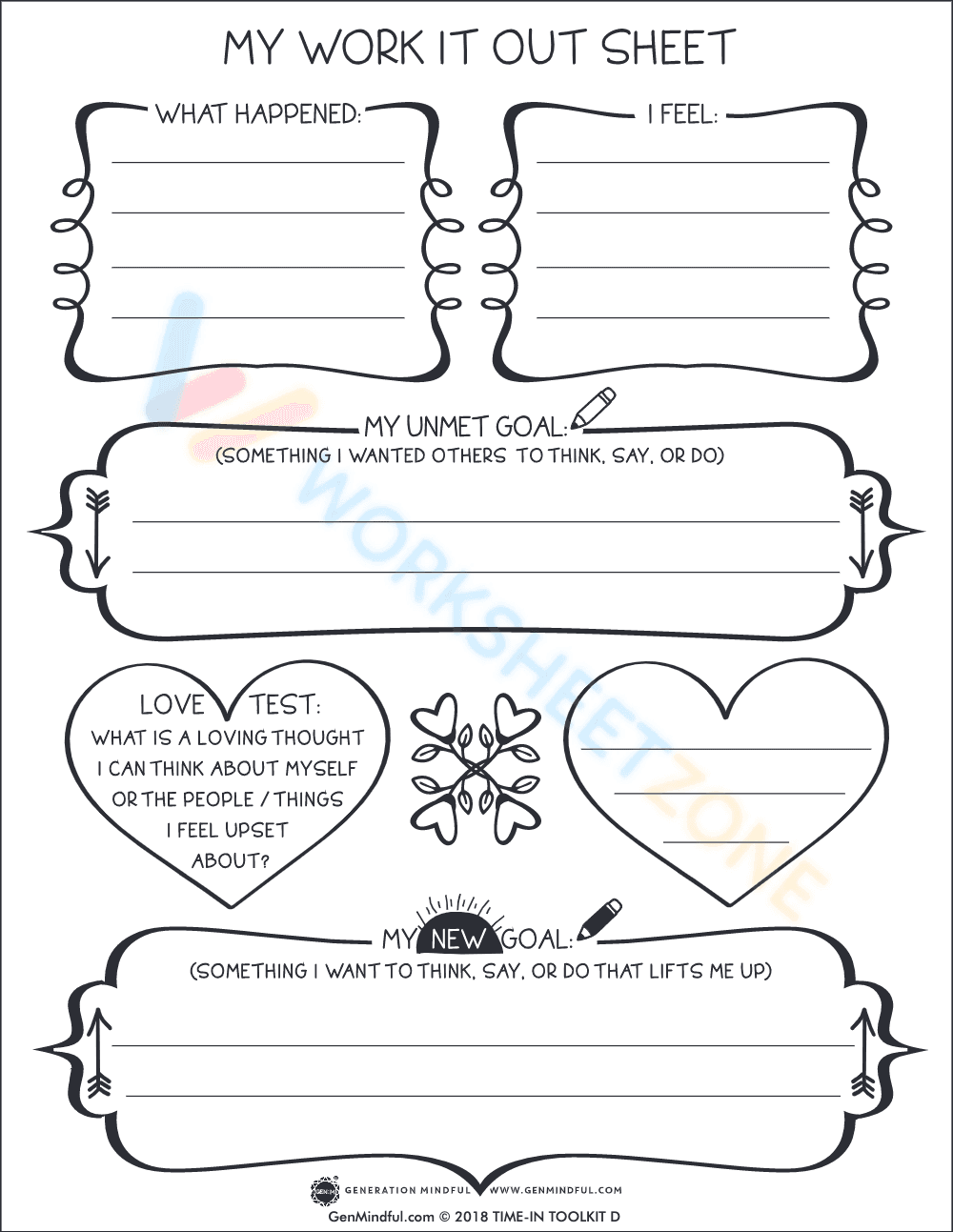 Work it out sheet - Page 1