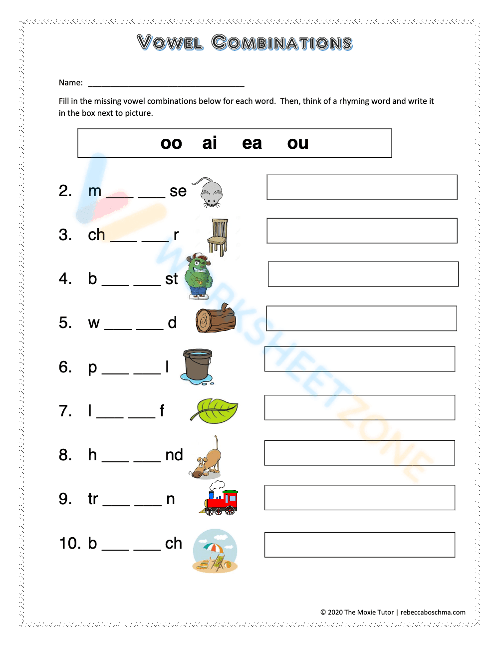 Vowel 1 - Page 1