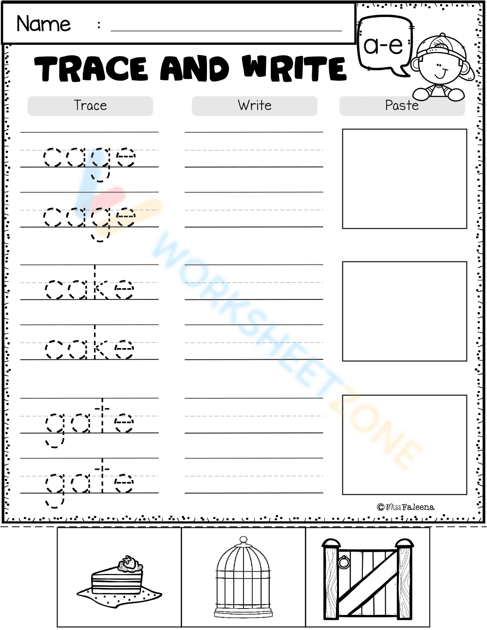 Trace and Write - Page 1