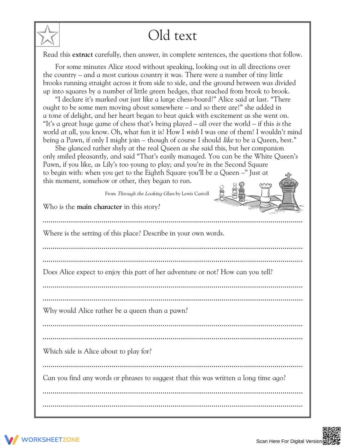 Comparing Texts Worksheet | Essential Grade 5 ELA - Page 1