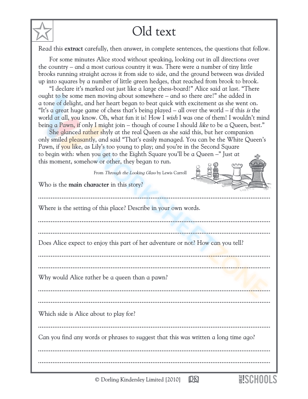 Comparing Texts Worksheet | Essential Grade 5 ELA - Page 1