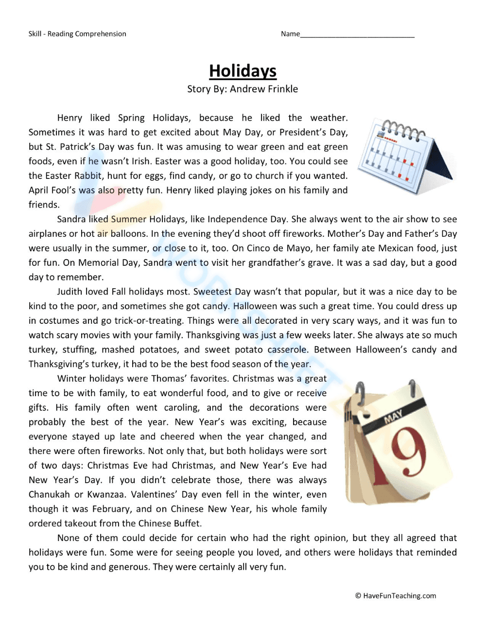 8th grade reading 2 - Page 1