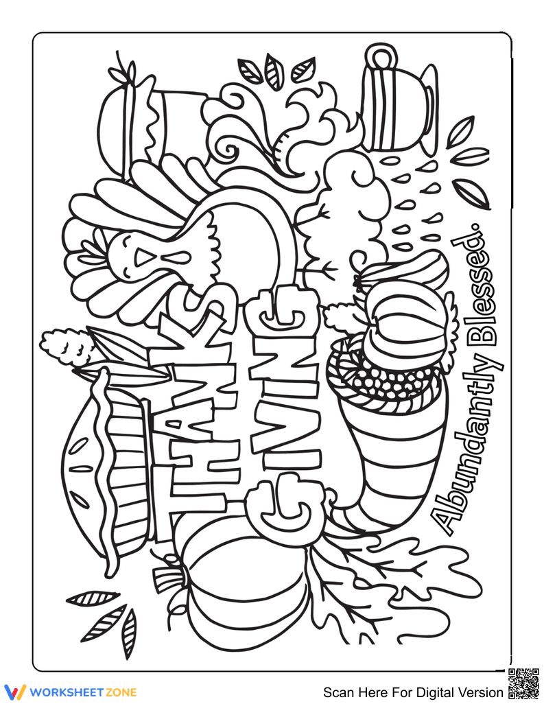 Grade 1 Thanksgiving — Printable No-Prep Worksheet - Page 1