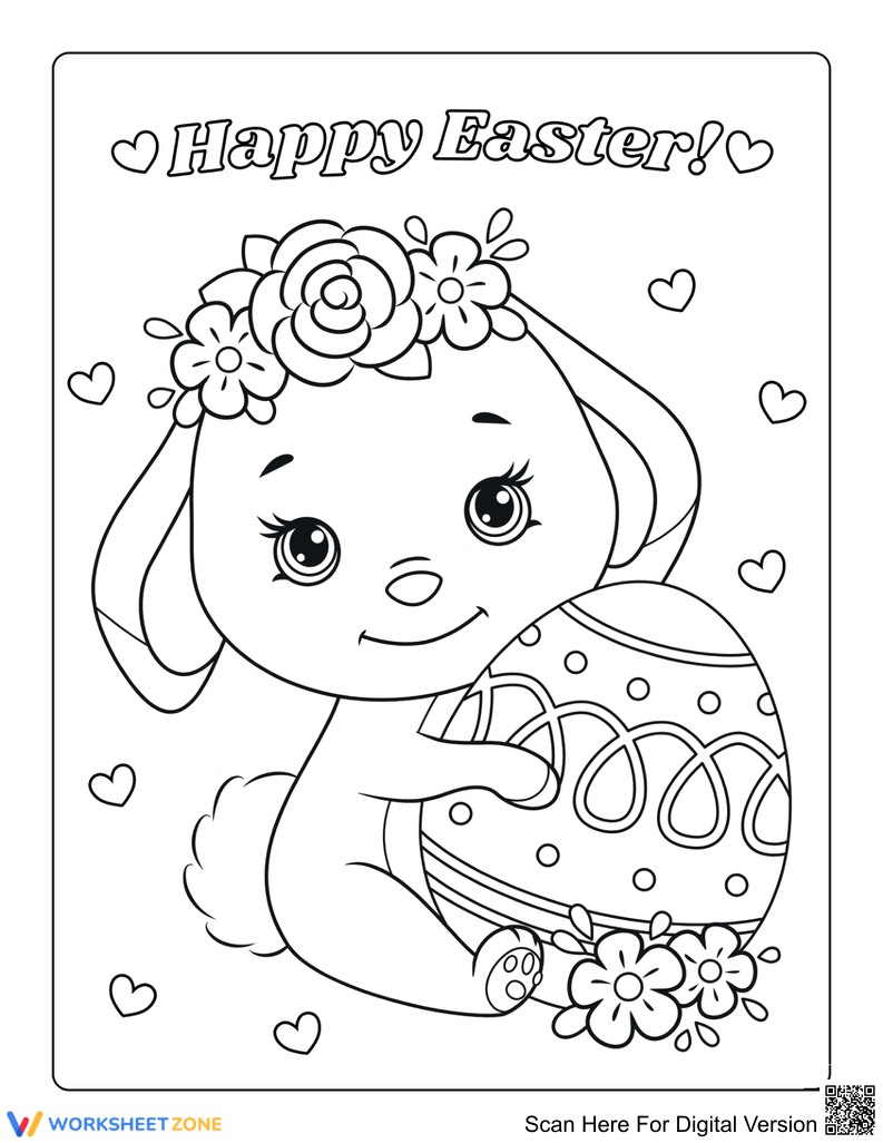 Easter Bunny Coloring Page | Essential Holiday Printable - Page 1