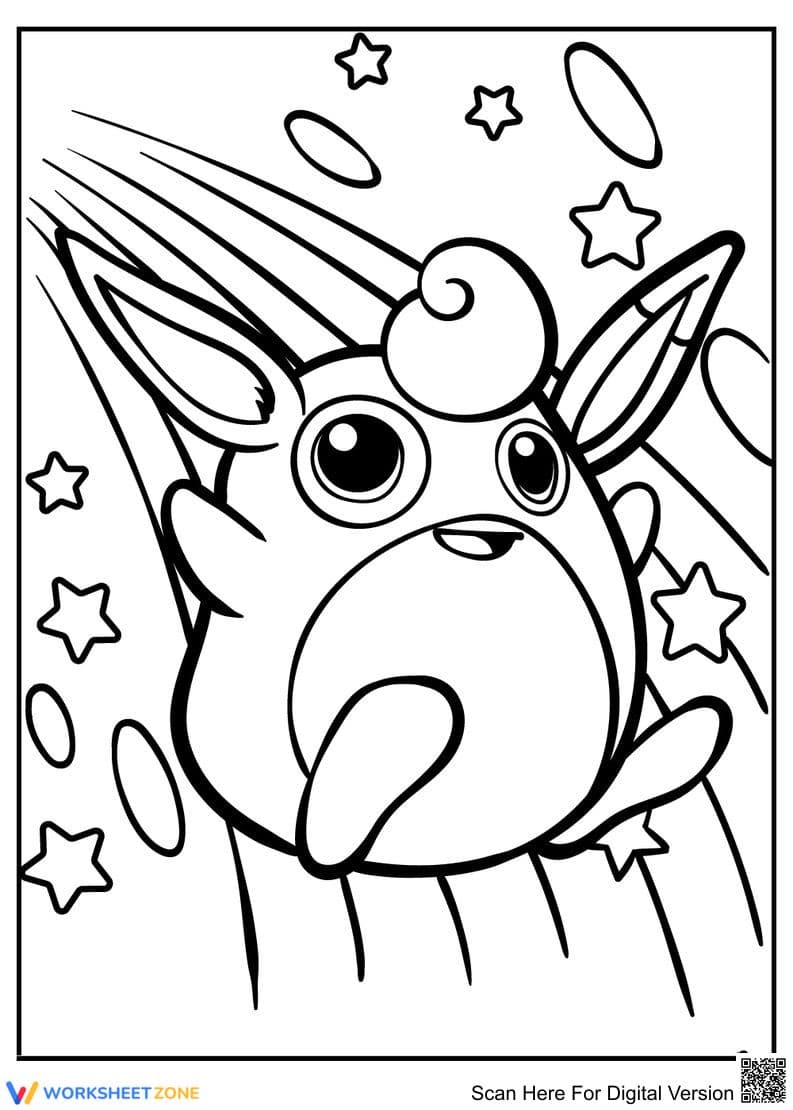 Wigglytuff Coloring Page | Pokémon Fun - Page 1
