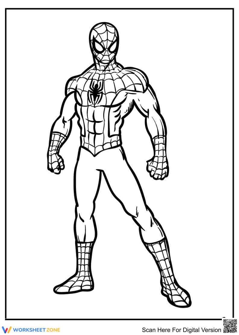 Spider-Man Coloring Page: The Amazing Spider-Man - Page 1