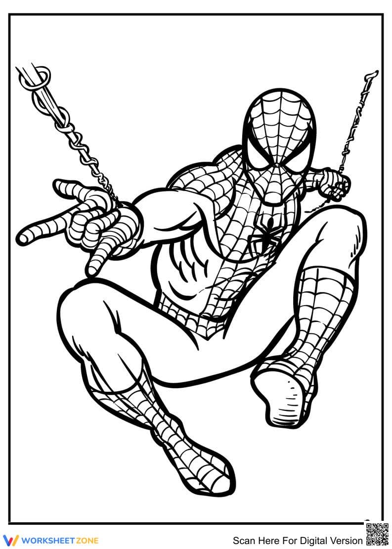 Spider-Man Coloring Page - Page 1