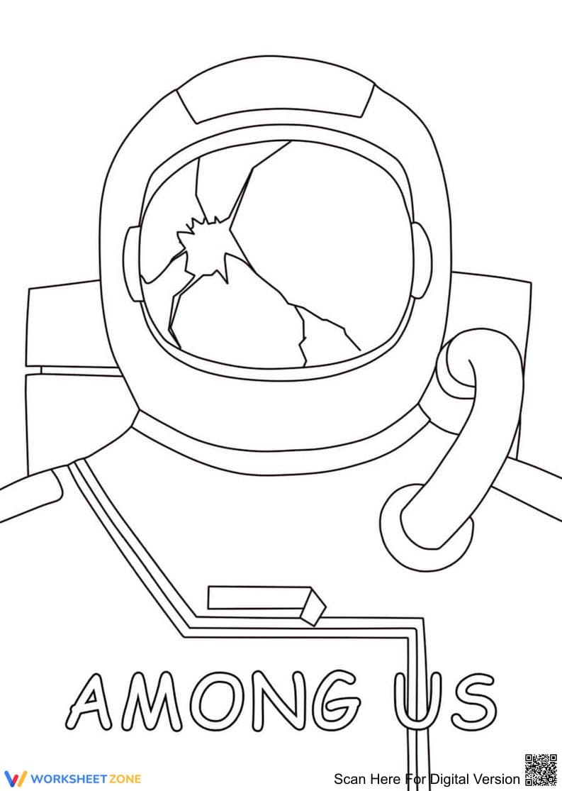 Among Us Coloring Page | Essential Grade K-5 Printable - Page 1