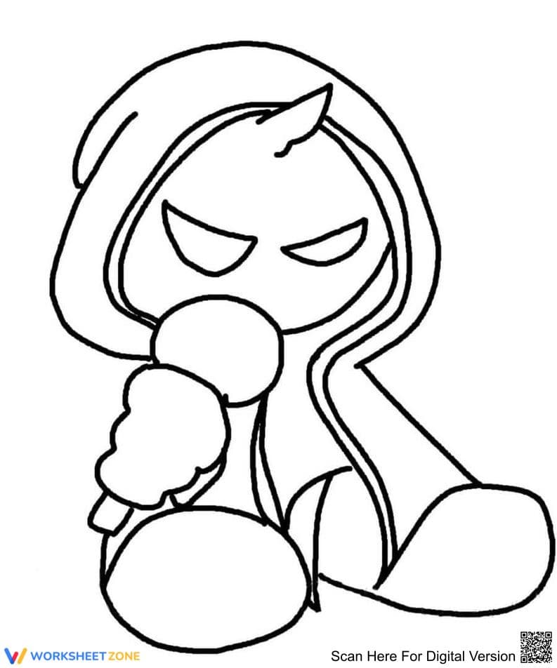 Cool Dude Coloring Page | Hoodie and Headphones - Page 1