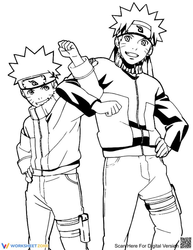 Naruto and Friends Coloring Page | Essential Printable - Page 1