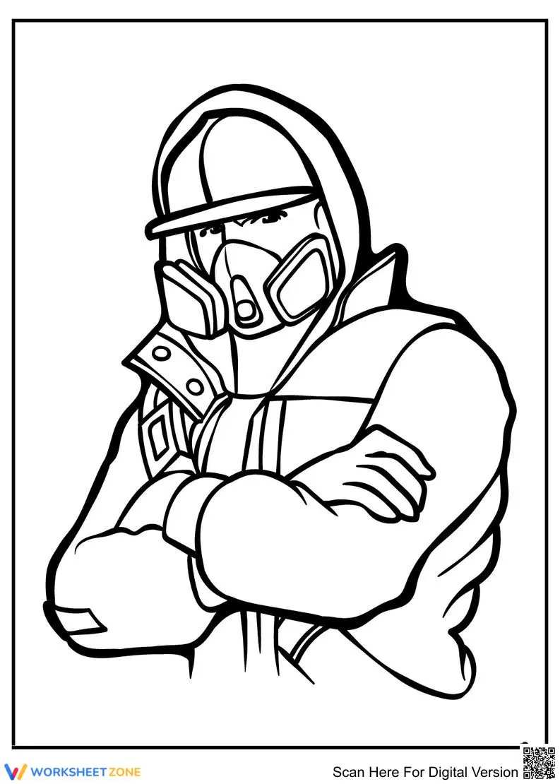 Cool Looking Man Coloring Page - Page 1