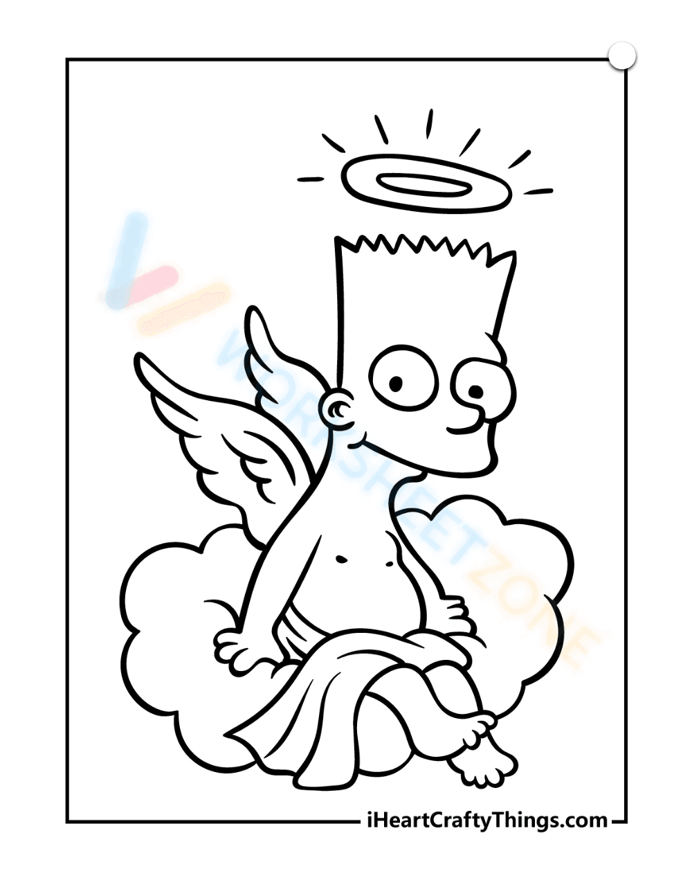 Angel Bart Simpson: A Heavenly Twist - Page 1