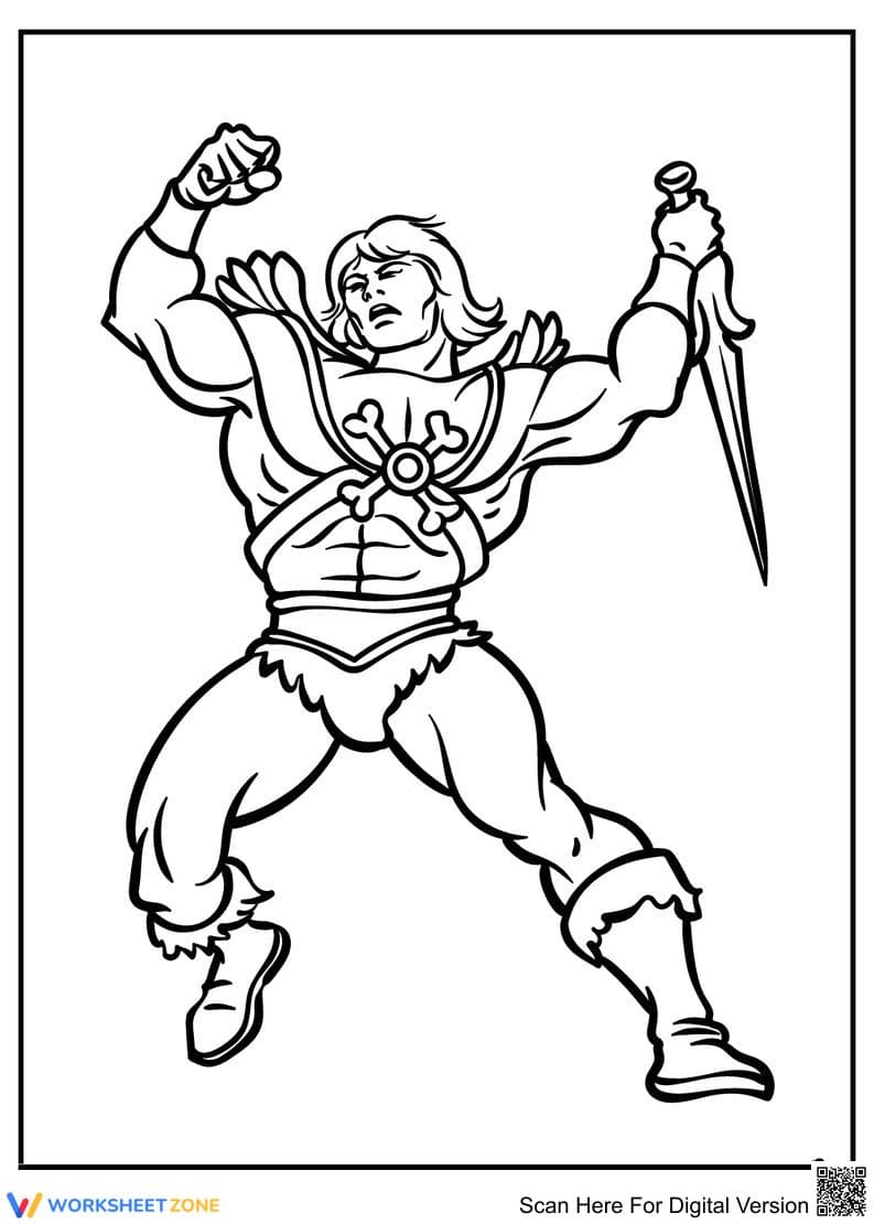 Superhero Coloring Page | Essential Grade K-2 Printable - Page 1
