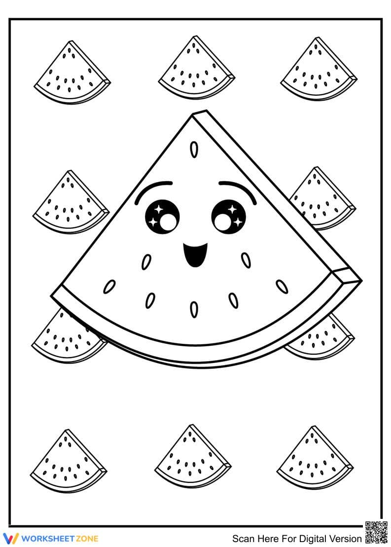 Adorable Watermelon: A Summery Delight - Page 1