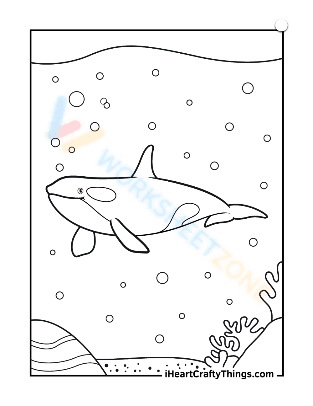 Whale Under Ocean: Marine Life - Page 1