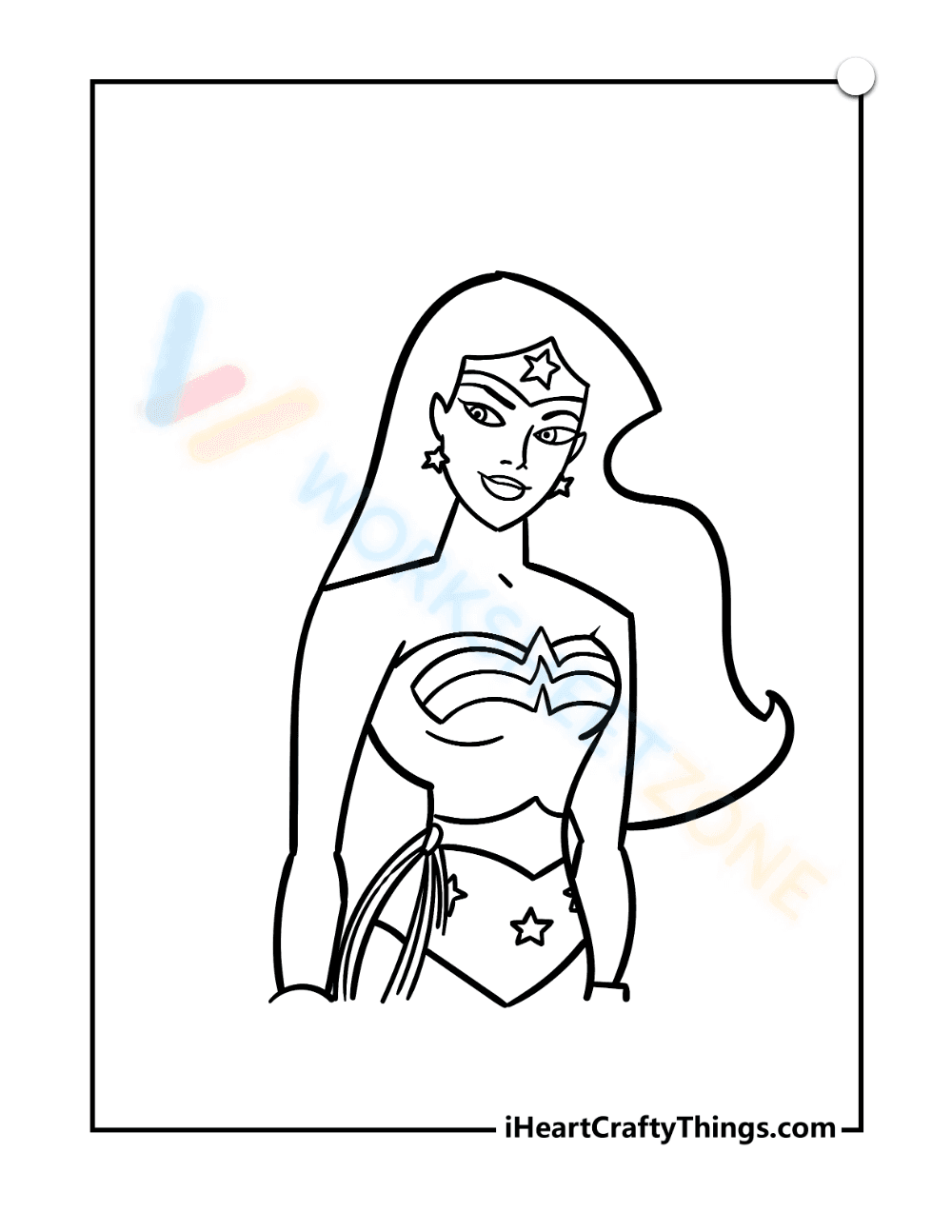 Wonder Woman Worksheet - Page 1