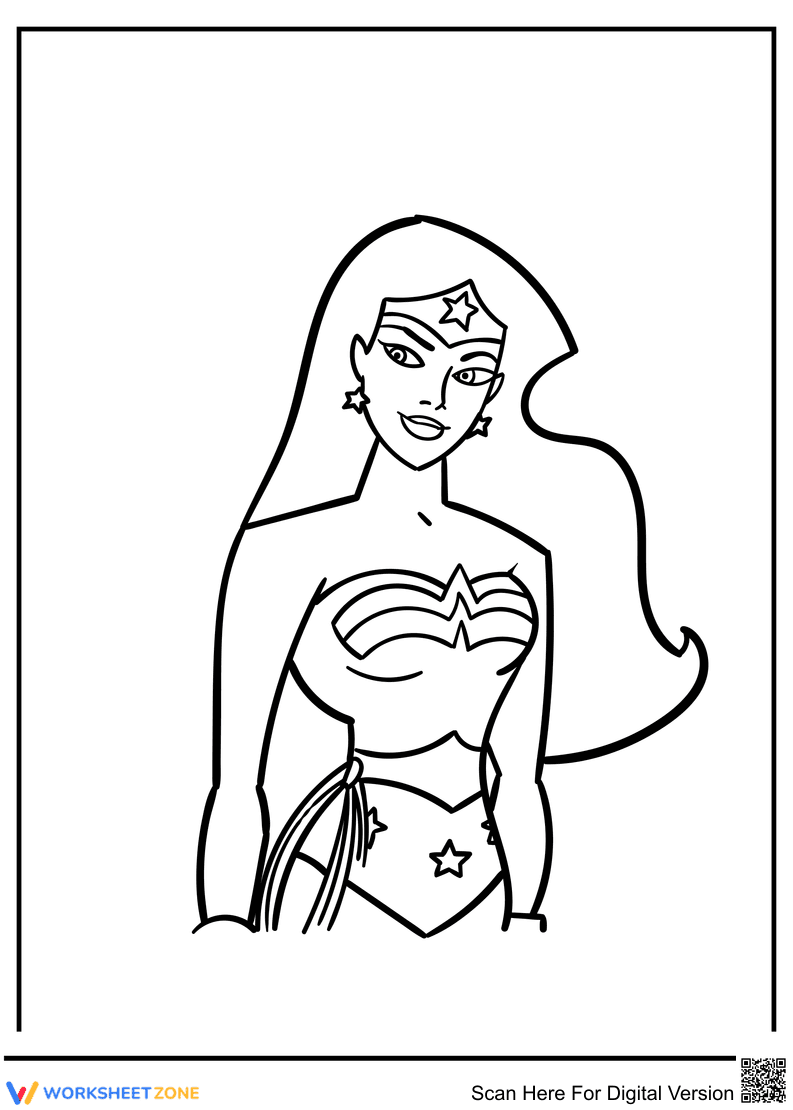 Wonder Woman Worksheet - Page 1