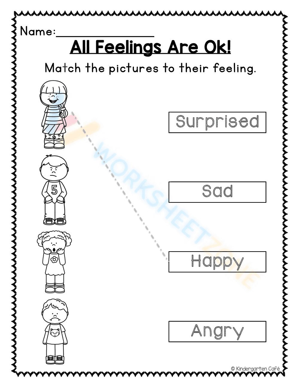 Identifying Emotions Worksheet | Grade 3-5 Essential - Page 1
