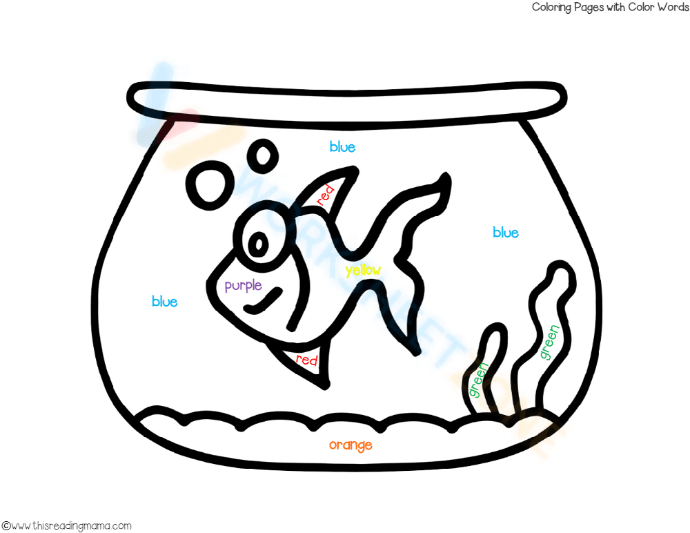 Color word - A fish in the pot - Page 1