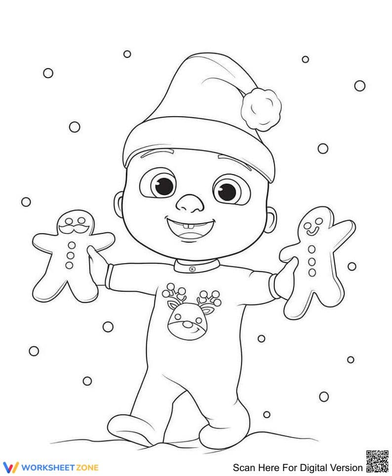 Printable Cocomelon JJ Coloring Page | Kindergarten Ready - Page 1