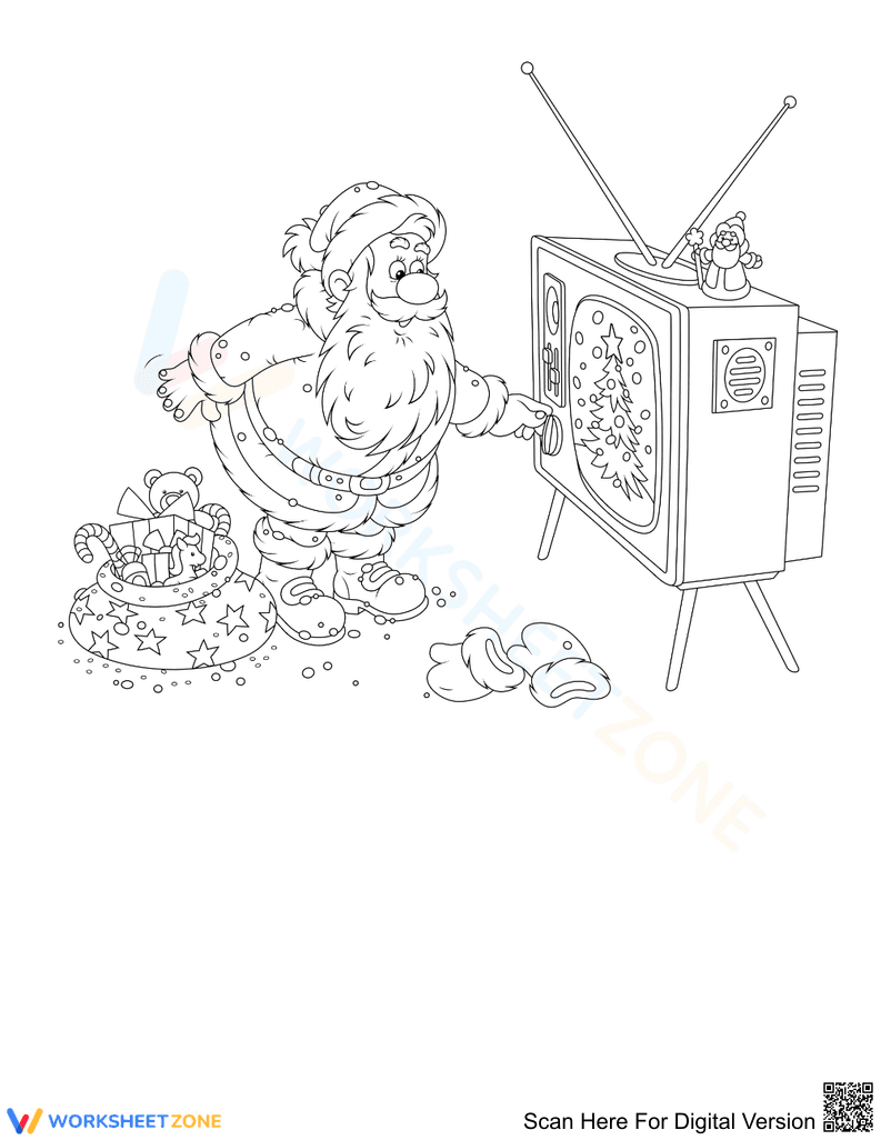 Cute Santa Claus Coloring Page | Essential Holiday Printable - Page 1