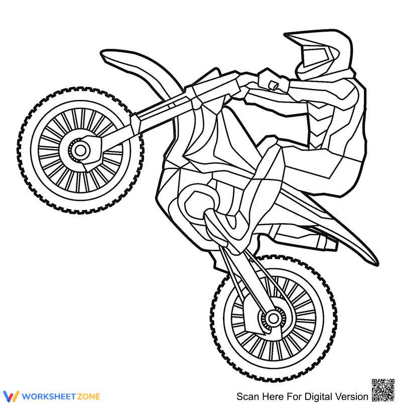 Skilled racer Coloring - Page 1