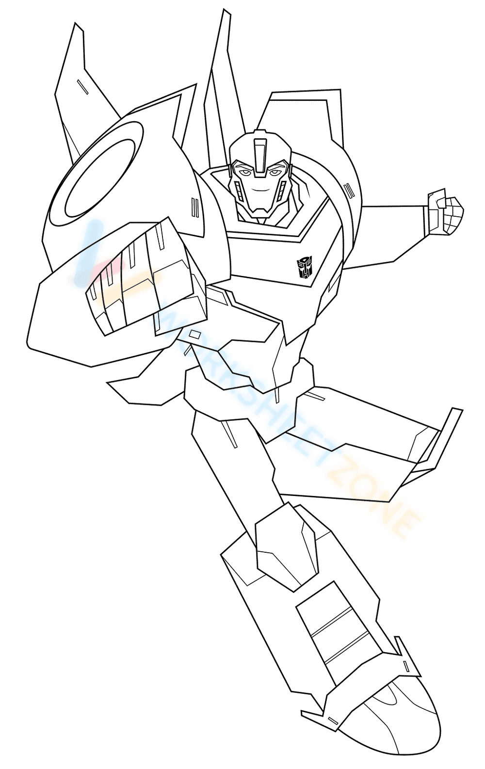 Brave Bumblebee Art Worksheet - Page 1