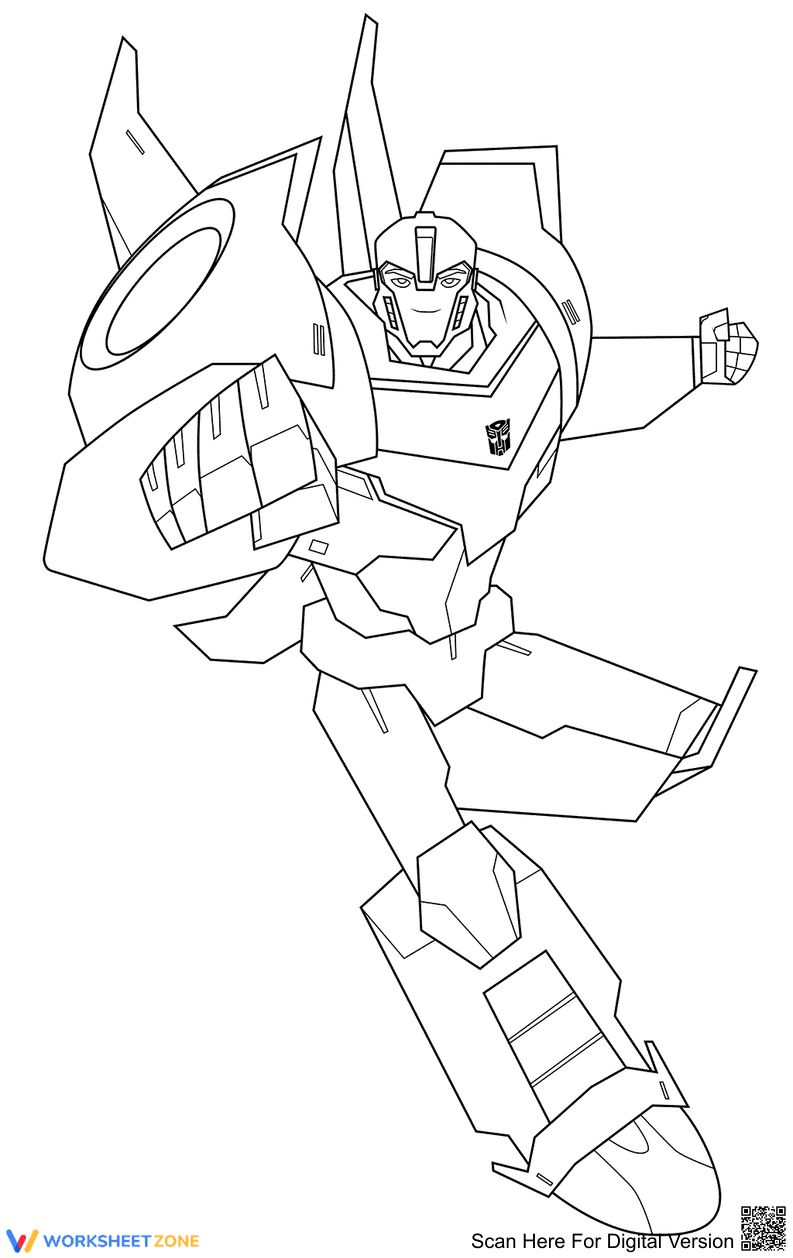 Brave Bumblebee Art Worksheet - Page 1