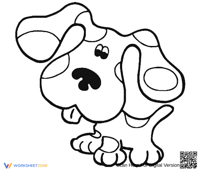 Blue's Clues Coloring Page | Essential Kindergarten Ready - Page 1
