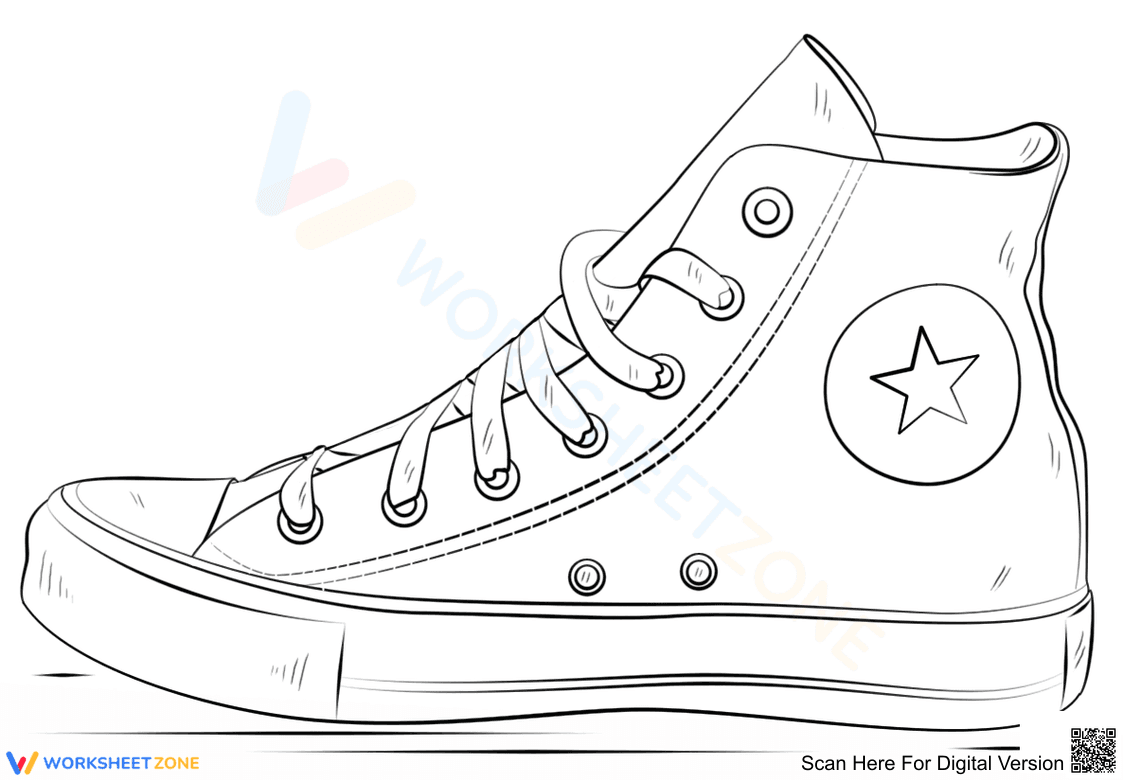 Grade 1-5 Converse Stars — Printable No-Prep Worksheet - Page 1