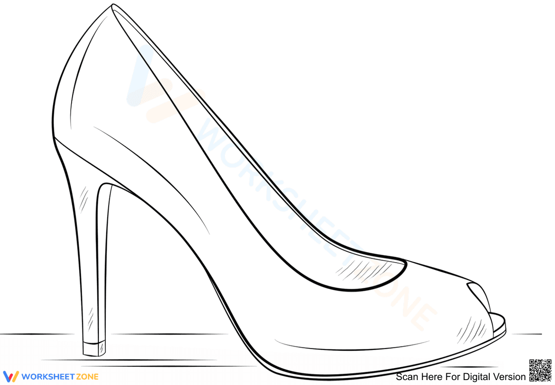 Grade 1-5 High Heel — Printable No-Prep Worksheet - Page 1
