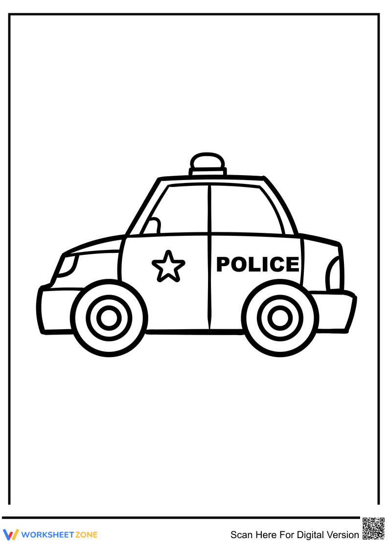 Cool Police Car Art Page - Page 1