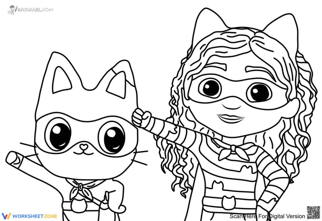 Gabby and Pandy Paws Adventure Worksheet - Page 1