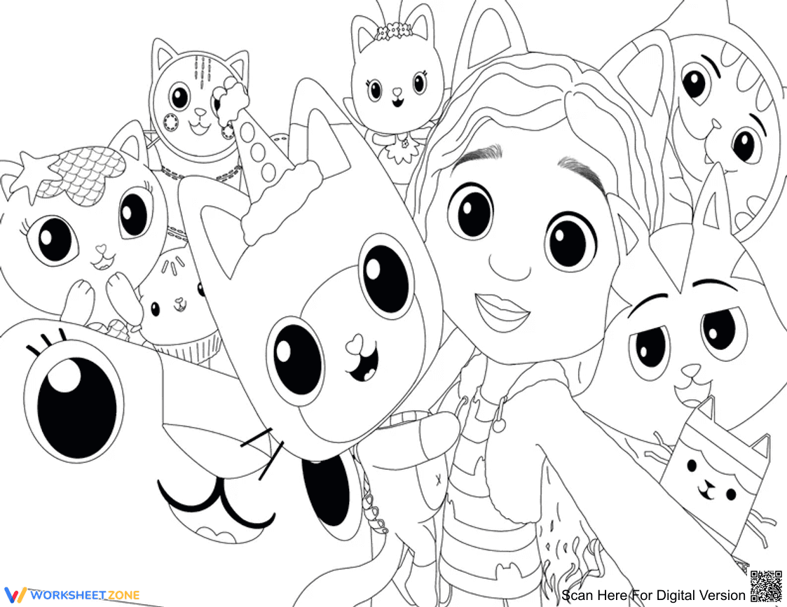 Gabby's Dollhouse Coloring Page | Essential Printable - Page 1