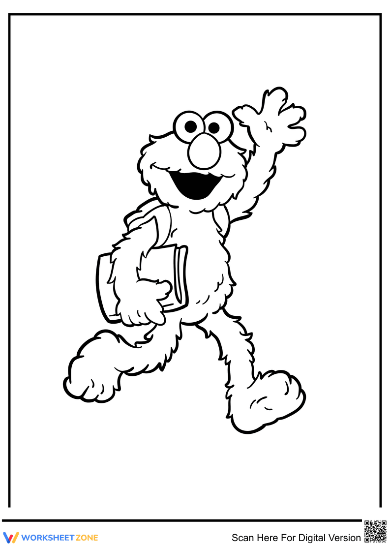 Elmo Fun Worksheet for Sesame Street Fans - Page 1