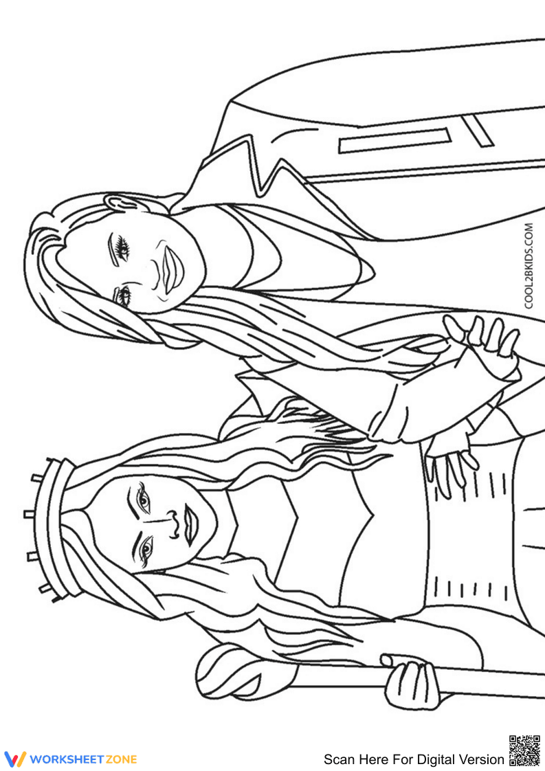 Descendants Worksheet for Disney Fans - Page 1