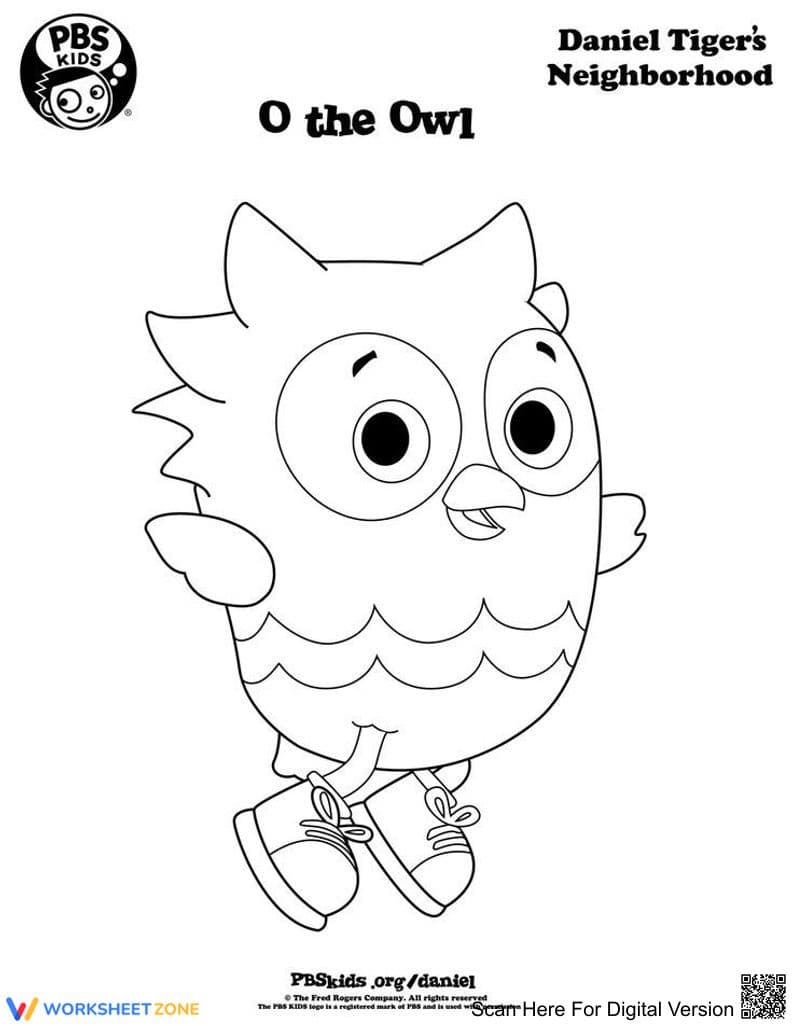 O for Owl Coloring Worksheet | Essential Grade K-2 - Page 1